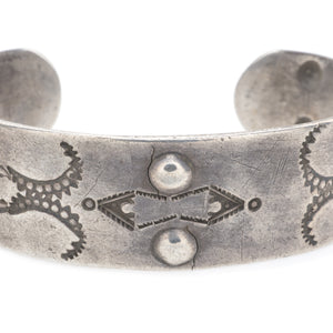 c.1910-20 Stamped Silver Bracelet