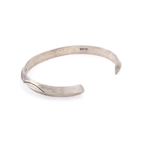 Stamped Silver Bracelet