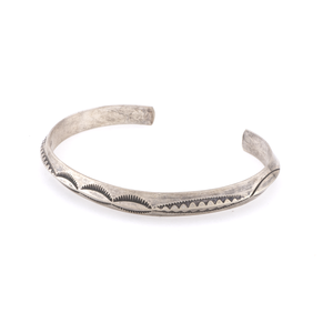 Stamped Silver Bracelet