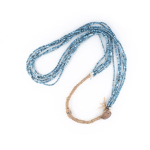 NORTHWORKS Indigo Dyed Shell Beads Necklace