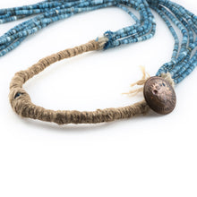 Indigo Dyed Shell Beads Necklace