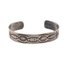 c.1930- Stamped Silver Navajo Bracelet 