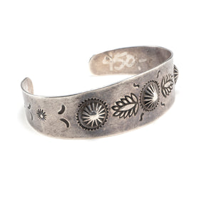 c.1930- Stamped Silver Bracelet